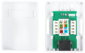 Розетка Lanmaster TWT-SM1-45-WHRJ45 1 кат.5E бел. (упак.:1шт) - купить недорого с доставкой в интернет-магазине