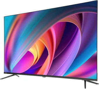 Телевизор LED Hyundai 50" H-LED50BU7100 WebOS Frameless Metal серый/серый 4K Ultra HD 60Hz MEMC DVB-T DVB-T2 DVB-C DVB-S DVB-S2 USB WiFi Smart TV - купить недорого с доставкой в интернет-магазине