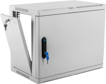 Шкаф коммутационный ЦМО (ШРН-9.500.1) настенный 9U 600x529мм пер.дв.металл 200кг серый 470мм 180град. - купить недорого с доставкой в интернет-магазине