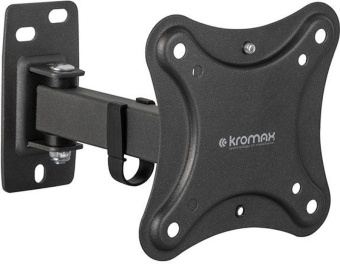 Кронштейн для телевизора Kromax CORBEL-2 черный 10"-32" макс.25кг настенный поворот и наклон - купить недорого с доставкой в интернет-магазине