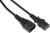 Шнур питания Hyperline PWC-IEC13-IEC14-1.0-BK C13-С14 проводник.:3x0.75мм2 1м 230В 10А (упак.:1шт) черный - купить недорого с доставкой в интернет-магазине