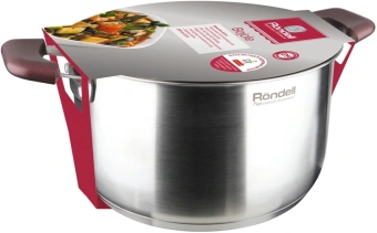 Кастрюля Rondell Bojole RDS-737 5.6л. d=24см (с крышкой) стальной - купить недорого с доставкой в интернет-магазине