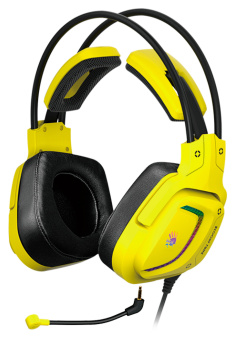 Наушники с микрофоном A4Tech Bloody G575 Punk желтый/черный 2м мониторные USB оголовье (G575 PUNK) - купить недорого с доставкой в интернет-магазине