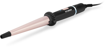 Щипцы Hyundai H-HC1410 40Вт черный макс.темп.:200С покрытие:керамико-турмалиновое - купить недорого с доставкой в интернет-магазине