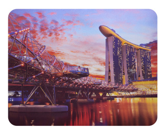 Коврик для мыши Buro BU-M80007 Мини рисунок/город 230x180x2мм - купить недорого с доставкой в интернет-магазине