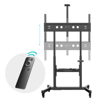 Стойка для телевизора Onkron TS1991 eLift черный 50"-100" макс.120кг напольный наклон - купить недорого с доставкой в интернет-магазине