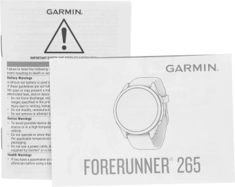 Смарт-часы Garmin Forerunner 265 33мм 1.3" AMOLED корп.черный/белый рем.белый (010-02810-11) - купить недорого с доставкой в интернет-магазине