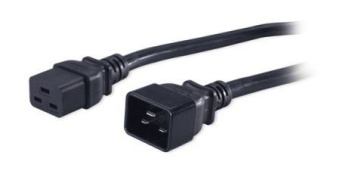 Шнур питания Hyperline PWC-IEC19-IEC20-1.8-BK C19-C20 проводник.:3x1.5мм2 1.8м 250В 16А (упак.:1шт) черный - купить недорого с доставкой в интернет-магазине