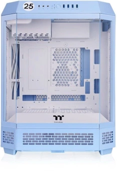 Корпус Thermaltake The Tower 600 Hydrangea голубой без БП ATX 13x120mm 9x140mm 4xUSB3.0 audio bott PSU - купить недорого с доставкой в интернет-магазине