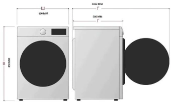 Стиральная машина Бирюса WM-ME610/08 класс: A+ загр.фронтальная макс.:6кг белый - купить недорого с доставкой в интернет-магазине