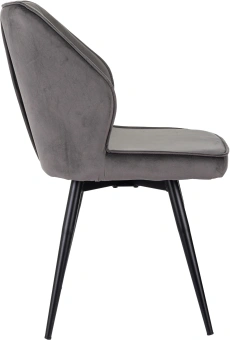 Стул для дома Бюрократ CH-K5_SP с повор.мех. т.серый Holland 18 металл черный на ножках (CH-K5_1/SP/HL18) - купить недорого с доставкой в интернет-магазине