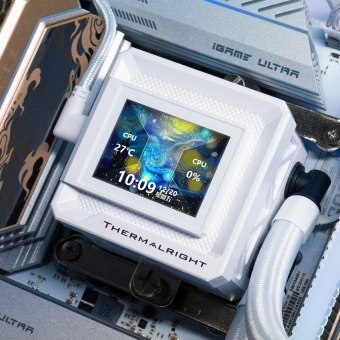 Система водяного охлаждения Thermalright Frozen Warframe SE 360 ARGB Soc-AM5/AM4/1151/1200/2066/2011/1700 белый 4-pin 29.6dB Al LCD Ret (F-WFRAME-SE-360-WH-ARGB) - купить недорого с доставкой в интернет-магазине