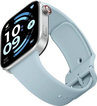 Смарт-часы Xiaomi Redmi Watch 6 2.07" AMOLED корп.серебристый рем.голубой разм.брасл.:135-205мм (BHR08CWGL) - купить недорого с доставкой в интернет-магазине