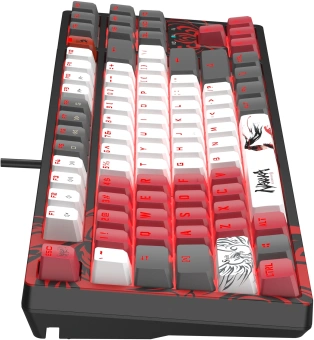 Клавиатура A4Tech Bloody S87 Naraka механическая черный/красный USB for gamer LED (S87 NARAKA) - купить недорого с доставкой в интернет-магазине
