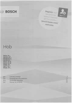 Варочная поверхность Bosch PKN651FP2E черный - купить недорого с доставкой в интернет-магазине