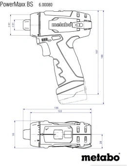 Дрель-шуруповерт Metabo Metabo PowerMaxx BS аккум. патрон:быстрозажимной (кейс в комплекте) (600984500) - купить недорого с доставкой в интернет-магазине