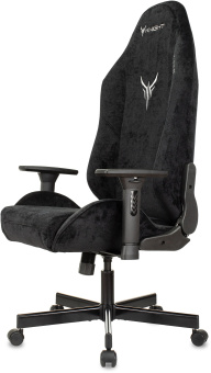 Кресло игровое Knight N1 Fabric черный Light-20 с подголов. крестов. металл - купить недорого с доставкой в интернет-магазине