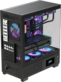 Корпус Formula Crystal E1 Floe черный без БП ATX 5x120mm 3x140mm 2xUSB3.0 1xUSB3.1 audio bott PSU - купить недорого с доставкой в интернет-магазине