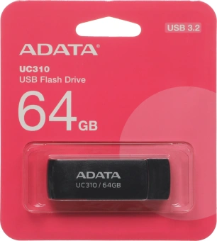 Флеш Диск A-Data 64GB UC310 UC310-64G-RBK USB3.2 черный - купить недорого с доставкой в интернет-магазине