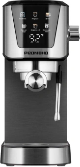 Кофеварка рожковая Редмонд CM716 1350Вт серебристый/черный - купить недорого с доставкой в интернет-магазине