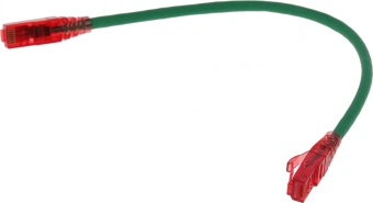 Патч-корд Hyperline PC-LPM-UTP-RJ45-RJ45-C5e-0.3M-LSZH-GN UTP RJ-45 вил.-вилка RJ-45 кат.5E 0.3м зеленый LSZH 24AWG - купить недорого с доставкой в интернет-магазине