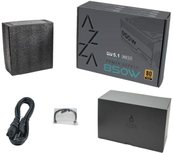 Блок питания Azza ATX 850W PSAZ-850G Gen.5 80+ gold (20+4pin) APFC 120mm fan 6xSATA RTL - купить недорого с доставкой в интернет-магазине