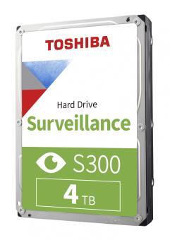 Жесткий диск Toshiba SATA-III 4TB HDWT840UZSVA Surveillance S300 (5400rpm) 256Mb 3.5" - купить недорого с доставкой в интернет-магазине