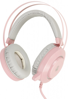Наушники с микрофоном A4Tech Bloody G521 розовый 2.3м мониторные USB оголовье (G521 ( PINK )) - купить недорого с доставкой в интернет-магазине