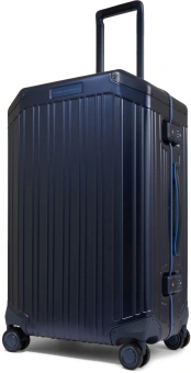 Чемодан Piquadro ALUB2 (BV4427ALUB2/BLU2) 46x69x27см 67л. 6.236кг. алюминий/натур.кожа темно-синий - купить недорого с доставкой в интернет-магазине