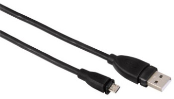 Кабель Hama 00054587 USB (m)-micro USB (m) 0.75м черный - купить недорого с доставкой в интернет-магазине