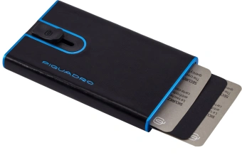 Набор подарочный мужской Piquadro Blue Square CUBOX15B2R/N ремень/чехол для кредитных карт 125х3.5см черный натур.кожа - купить недорого с доставкой в интернет-магазине