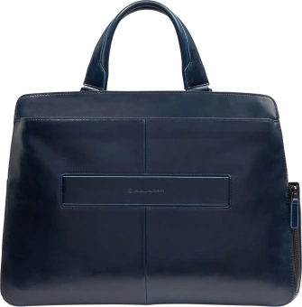Деловая сумка Piquadro Blue Square CA6590B2/BLU2 с отделением для ноутбука 15.6" темно-синяя натур.кожа - купить недорого с доставкой в интернет-магазине