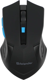 Мышь Defender Accura MM-275 черный/синий оптическая 1600dpi беспров. USB 5but (52275) - купить недорого с доставкой в интернет-магазине