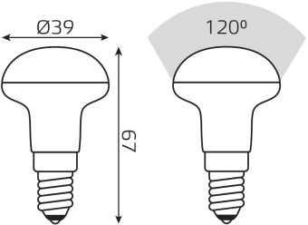 Лампа светодиодная Gauss Elementary 63114 4Вт цок.:E14 рефлек. 220B 3000K св.свеч.бел.теп. (упак.:10шт) - купить недорого с доставкой в интернет-магазине