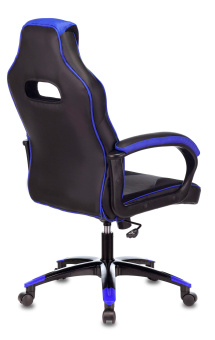 Кресло игровое Zombie VIKING 2 AERO черный/синий эко.кожа/ткань крестов. пластик - купить недорого с доставкой в интернет-магазине