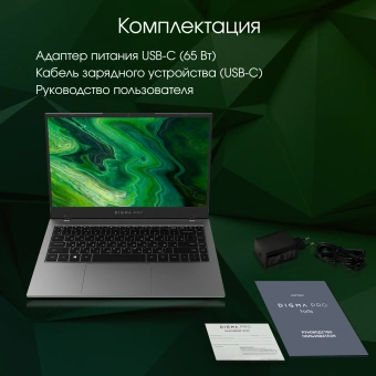 Ноутбук Digma Pro Fortis Core i3 1005G1 8Gb SSD512Gb Intel UHD Graphics 14.1" IPS FHD (1920x1080) Windows 11 Pro grey WiFi BT Cam 4000mAh (DN14P3-8DXW01) - купить недорого с доставкой в интернет-магазине