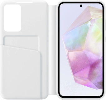 Чехол (флип-кейс) Samsung для Samsung Galaxy A35 Smart View Wallet Case A35 белый (EF-ZA356CWEGRU) - купить недорого с доставкой в интернет-магазине