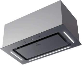 Вытяжка встраиваемая Lex Aura 600 Inverter GR серый управление: сенсорное (1 мотор) - купить недорого с доставкой в интернет-магазине