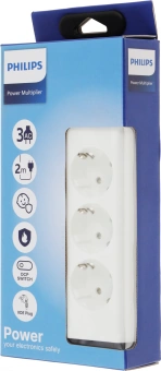Сетевой фильтр Philips CHP2135WA/51 2м (3 розетки) белый (коробка) - цена, купить или заказать с доставкой в интернет-магазине Сетевой фильтр Philips CHP2135WA/51 2м (3 розетки) белый (коробка) - купить недорого с доставкой в интернет-магазине
