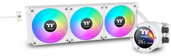 Система водяного охлаждения Thermaltake TH360 V2 Ultra EX Snow ARGB Soc-AM5/AM4/1200/1700/1851 белый 4-pin 28.5dB Al+Cu LCD Ret (CL-W426-PL12SW-A) - купить недорого с доставкой в интернет-магазине