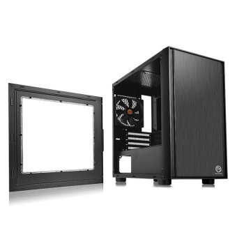 Корпус Thermaltake Versa H17 window черный без БП mATX 2xUSB2.0 1xUSB3.0 audio bott PSU - купить недорого с доставкой в интернет-магазине