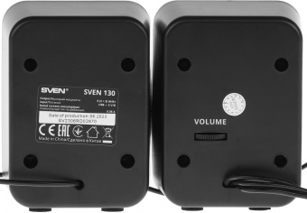 Колонки Sven 130 2.0 черный 6Вт портативные - купить недорого с доставкой в интернет-магазине