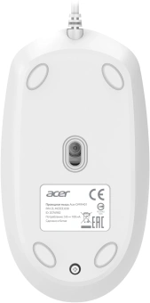Мышь Acer OMW401 белый оптическая 2000dpi USB 4but (ZL.MCEEE.030) - купить недорого с доставкой в интернет-магазине