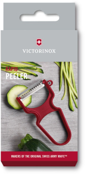 Овощечистка для овощей и фруктов Victorinox Rapidс лезвием жульен красный карт.кор. (6.0934.1) - цена, купить или заказать с доставкой в интернет-магазине Овощечистка для овощей и фруктов Victorinox Rapidс лезвием жульен красный карт.кор. (6.0934.1) - купить недорого с доставкой в интернет-магазине