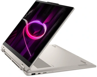Ноутбук Lenovo Yoga 7 16AGP11 Ryzen AI 7 445 32Gb SSD1Tb AMD Radeon 840M 16" OLED Touch WUXGA (1920x1200) Windows 11 Home beige WiFi BT Cam (83TF003MRK) - купить недорого с доставкой в интернет-магазине