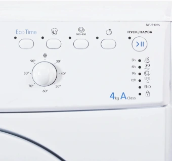 Стиральная машина Indesit EcoTime IWUB 4085 класс: A загр.фронтальная макс.:4кг белый - купить недорого с доставкой в интернет-магазине