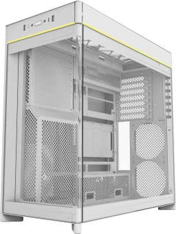 Корпус Montech HS02 белый без БП ATX 4x140mm 2xUSB3.0 audio bott PSU - купить недорого с доставкой в интернет-магазине