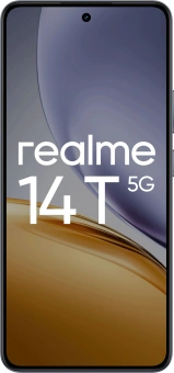 Смартфон Realme RMX5078 14T 5G 128Gb 8Gb черный моноблок 3G 4G 2Sim 6.67" 1080x2400 Android 15 50Mpix 802.11 a/b/g/n/ac NFC GPS GSM900/1800 GSM1900 Protect - купить недорого с доставкой в интернет-магазине