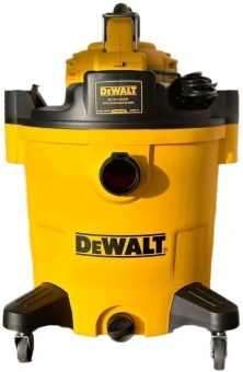 Строительный пылесос DeWalt DXV245P 1400Вт (уборка: сухая/влажная/выдув/сбор воды) желтый - купить недорого с доставкой в интернет-магазине