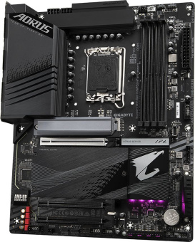 Материнская плата Gigabyte Z790 AORUS ELITE AX Soc-1700 Intel Z790 4xDDR5 ATX AC`97 8ch(7.1) 2.5Gg RAID+HDMI+DP - купить недорого с доставкой в интернет-магазине